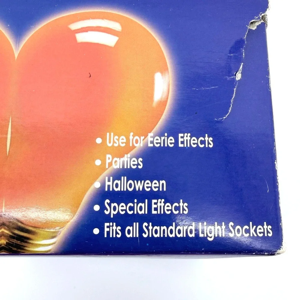 Rubies Orange Light Bulbs Lot 11 Halloween Eerie Special Effects 9783 NOS Unused